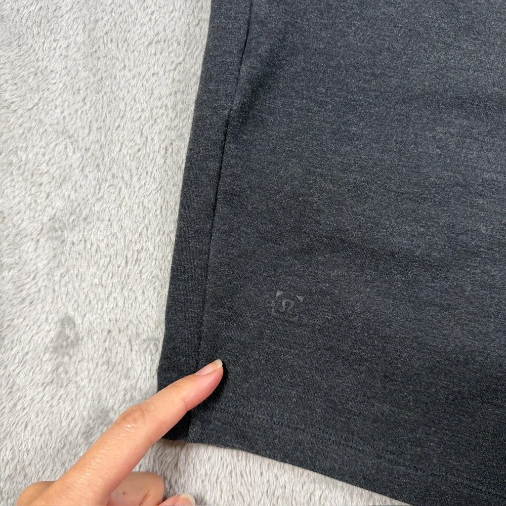 Lululemon City Sweat Short Mens Medium Heathered Black 9